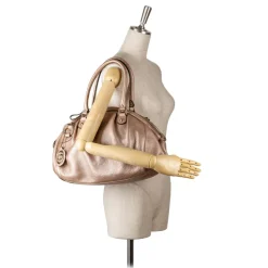 Gucci Vintage - Leather Sukey Handbag Bag - Brown - Leather Handbag - Luxury High Quality - Avvenice