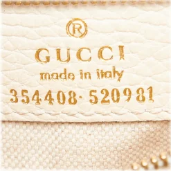 Gucci Vintage - Leather Swing Tote Bag - White - Leather Handbag - Luxury High Quality - Avvenice