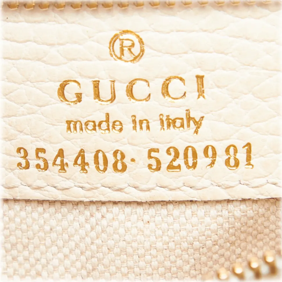 Gucci Vintage - Leather Swing Tote Bag - White - Leather Handbag - Luxury High Quality - Avvenice