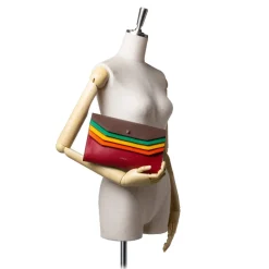 Gucci Vintage - Leather Totem Clutch Bag - Brown - Leather Handbag - Luxury High Quality - Avvenice