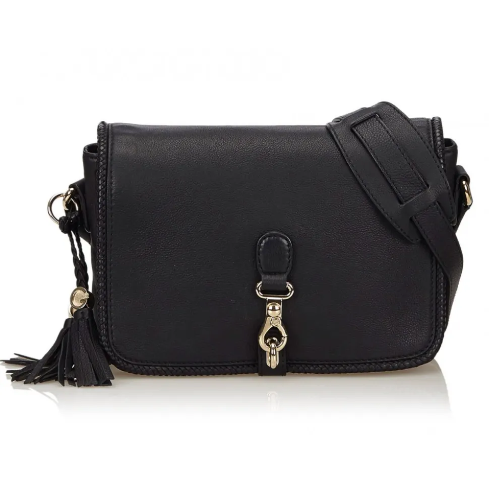 Gucci Vintage - Marrakech Messenger Bag - Black - Leather Handbag - Luxury High Quality - Avvenice