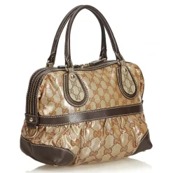 Gucci Vintage - Medium Guccissima Crystal Mix Handbag Bag - Brown - Leather Handbag - Luxury High Quality - Avvenice