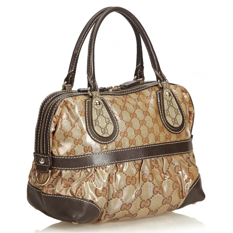 Gucci Vintage - Medium Guccissima Crystal Mix Handbag Bag - Brown - Leather Handbag - Luxury High Quality - Avvenice