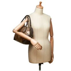 Gucci Vintage - Medium Guccissima Crystal Mix Handbag Bag - Brown - Leather Handbag - Luxury High Quality - Avvenice