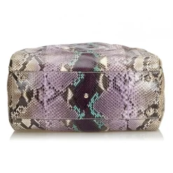 Gucci Vintage - Medium Python Soho Bag - Brown Beige Multi - Python Leather Handbag - Luxury High Quality - Avvenice