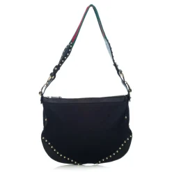 Gucci Vintage - Medium Studded Pelham Hobo Bag - Black - Leather Handbag - Luxury High Quality - Avvenice