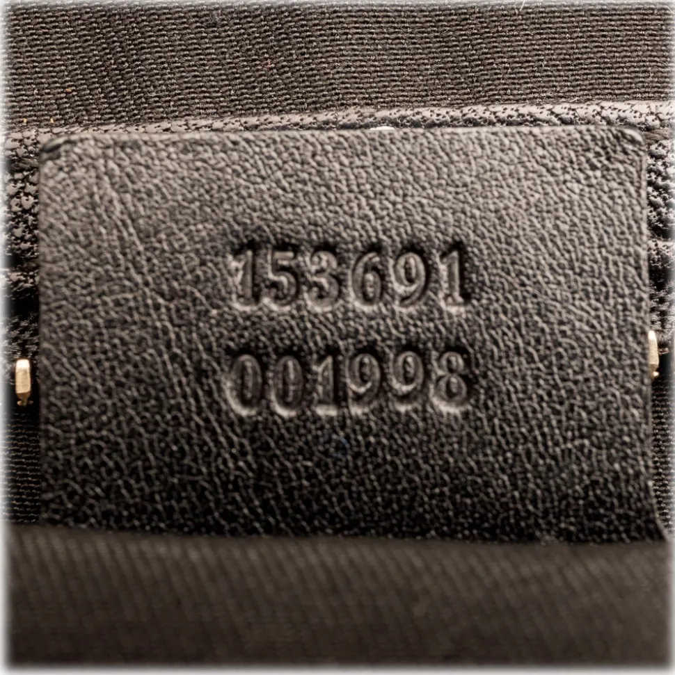 Gucci Vintage - Medium Studded Pelham Hobo Bag - Black - Leather Handbag - Luxury High Quality - Avvenice