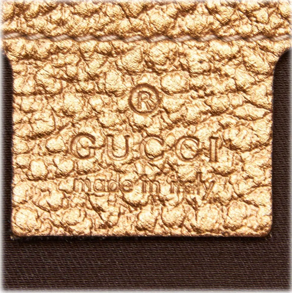 Gucci Vintage - Metallic Leather Horsebit Crossbody Bag - Gold - Leather Handbag - Luxury High Quality - Avvenice