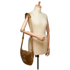 Gucci Vintage - Metallic Leather Horsebit Crossbody Bag - Gold - Leather Handbag - Luxury High Quality - Avvenice