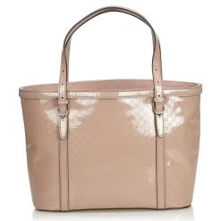 Gucci Vintage - Microguccissima Patent Leather Tote Bag - Pink - Leather Handbag - Luxury High Quality - Avvenice