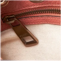 Gucci Vintage - Mini Bamboo Leather Shopper Bag - Pink - Leather Handbag - Luxury High Quality - Avvenice