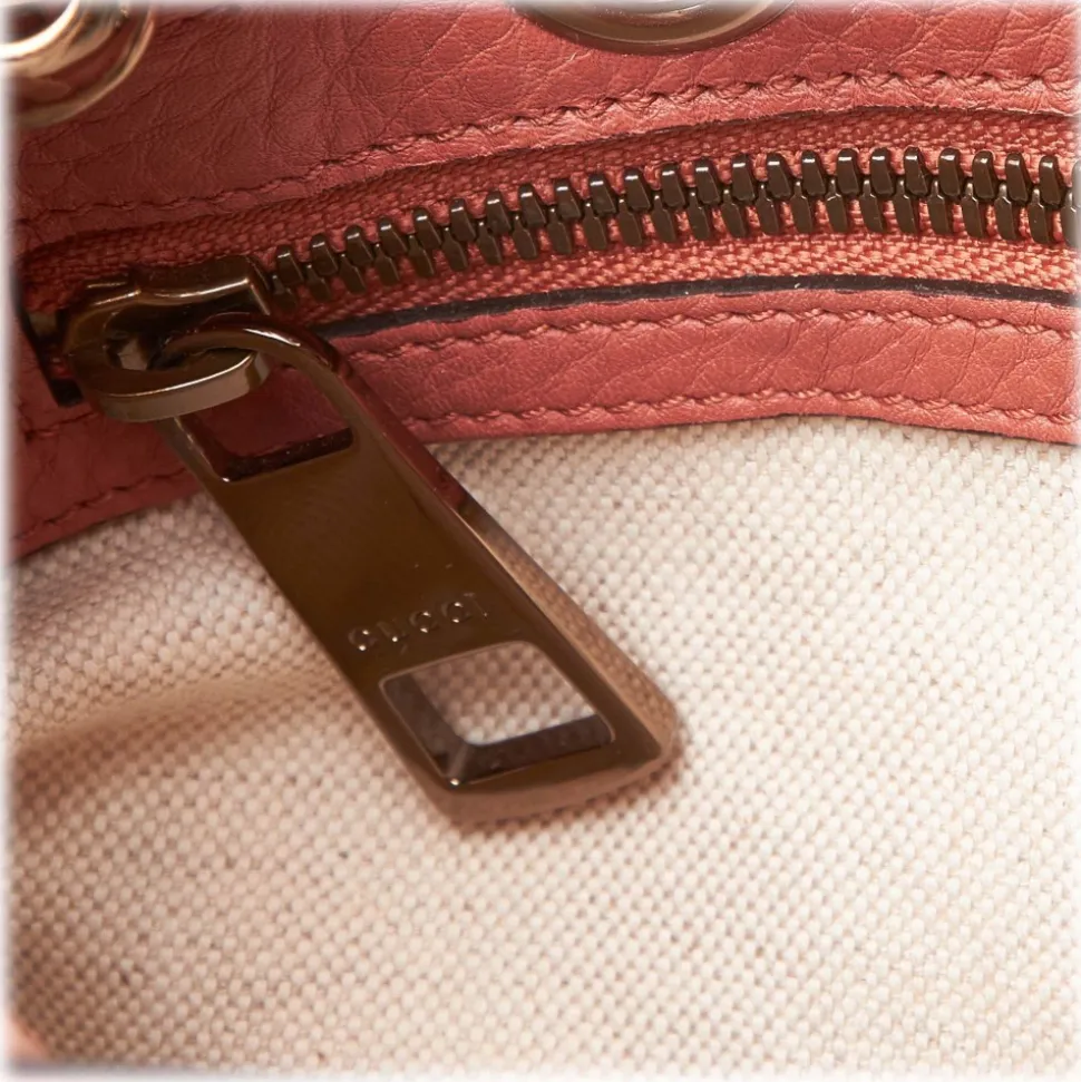 Gucci Vintage - Mini Bamboo Leather Shopper Bag - Pink - Leather Handbag - Luxury High Quality - Avvenice