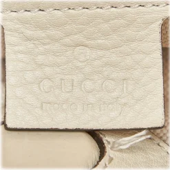 Gucci Vintage - Mini Bamboo Leather Shopper Bag - White Ivory - Leather Handbag - Luxury High Quality - Avvenice