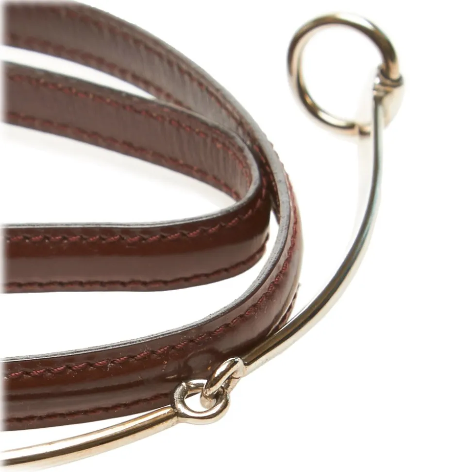 Gucci Vintage - Narrow Horsebit Belt - Brown - Leather Belt - Luxury High Quality - Avvenice