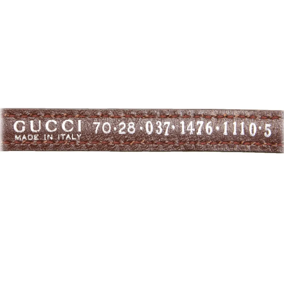 Gucci Vintage - Narrow Horsebit Belt - Brown - Leather Belt - Luxury High Quality - Avvenice