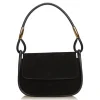 Gucci Vintage - Nubuck Leather Baguette Bag - Black - Leather Handbag - Luxury High Quality - Avvenice