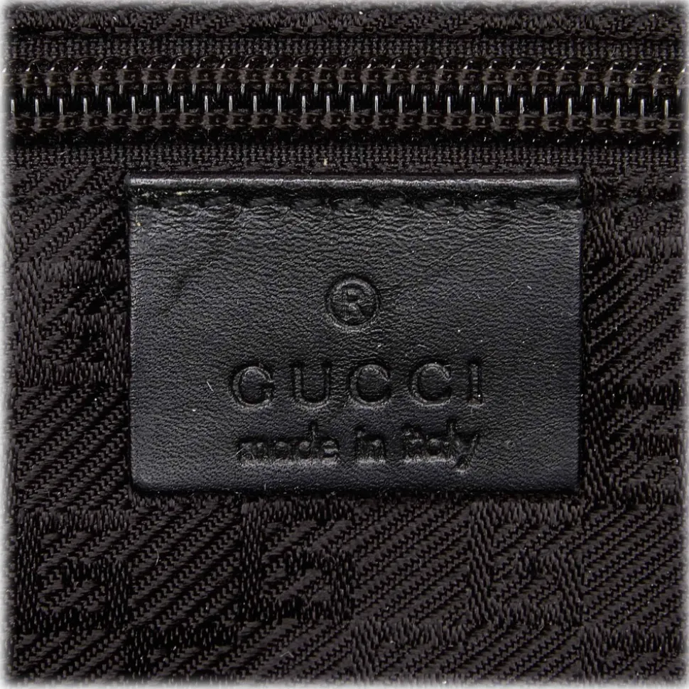 Gucci Vintage - Nylon Crossbody Bag - Black - Leather Handbag - Luxury High Quality - Avvenice