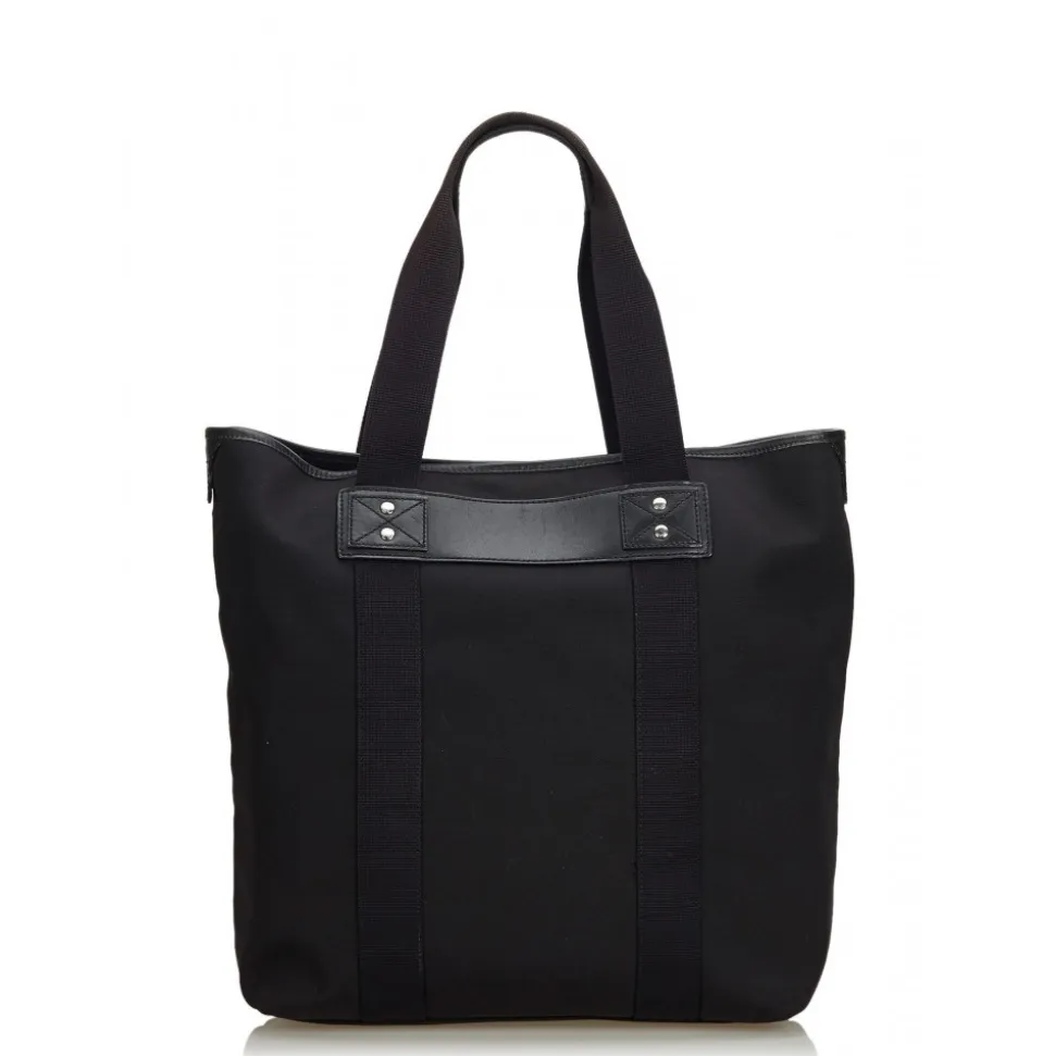 Gucci Vintage - Nylon Tote Bag - Black - Leather Handbag - Luxury High Quality - Avvenice