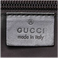 Gucci Vintage - Nylon Tote Bag - Black - Leather Handbag - Luxury High Quality - Avvenice