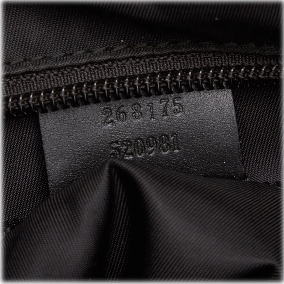 Gucci Vintage - Nylon Tote Bag - Black - Leather Handbag - Luxury High Quality - Avvenice