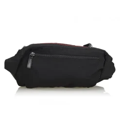 Gucci Vintage - Nylon Web Belt Bag - Black - Leather Handbag - Luxury High Quality - Avvenice