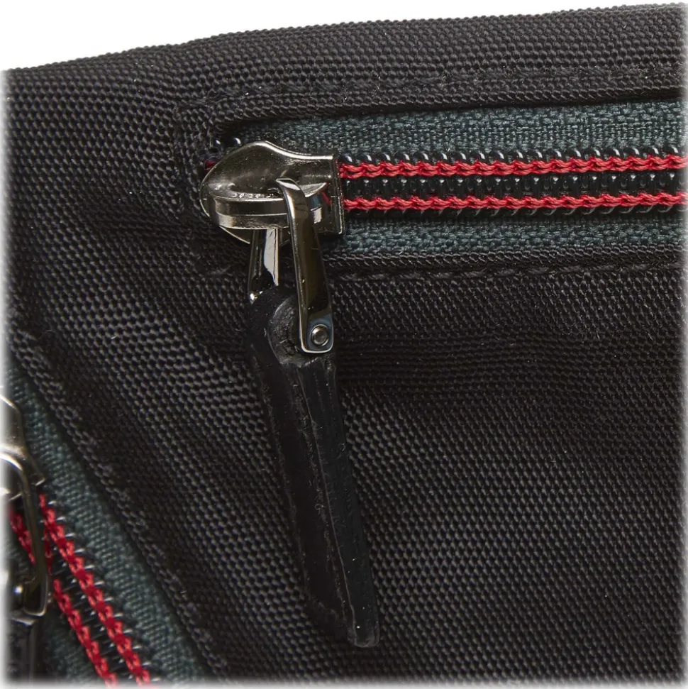 Gucci Vintage - Nylon Web Belt Bag - Black - Leather Handbag - Luxury High Quality - Avvenice