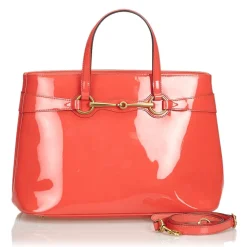 Gucci Vintage - Patent Leather Bright Bit Satchel Bag - Pink - Leather Handbag - Luxury High Quality - Avvenice