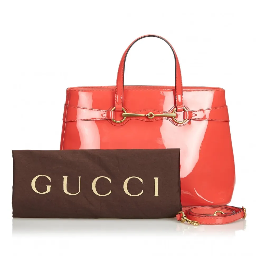 Gucci Vintage - Patent Leather Bright Bit Satchel Bag - Pink - Leather Handbag - Luxury High Quality - Avvenice