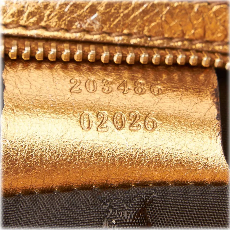 Gucci Vintage - Patent Leather Hysteria Bag - Gold - Leather Handbag - Luxury High Quality - Avvenice