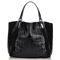 Gucci Vintage - Patent Leather Soho Cellarius Tote Bag - Black - Leather Handbag - Luxury High Quality - Avvenice