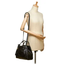 Gucci Vintage - Patent Soho Top Handle Bag - Black - Leather Handbag - Luxury High Quality - Avvenice