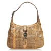 Gucci Vintage - Python Leather Jackie Bag - Brown - Leather Handbag - Luxury High Quality - Avvenice