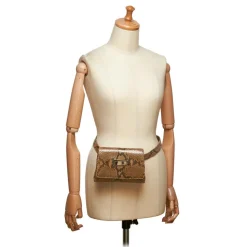 Gucci Vintage - Python Leather Belt Bag - Brown - Python Leather Handbag - Luxury High Quality - Avvenice