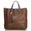 Gucci Vintage - Ramble Reversible Satchel Bag - Brown - Leather Handbag - Luxury High Quality - Avvenice