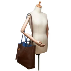 Gucci Vintage - Ramble Reversible Satchel Bag - Brown - Leather Handbag - Luxury High Quality - Avvenice