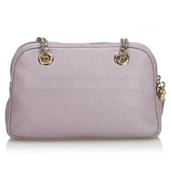 Gucci Vintage - Soho Chain Shoulder Bag - Purple - Leather Handbag - Luxury High Quality - Avvenice