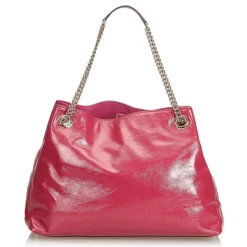 Gucci Vintage - Soho Patent Leather Chain Shoulder Bag - Pink - Leather Handbag - Luxury High Quality - Avvenice