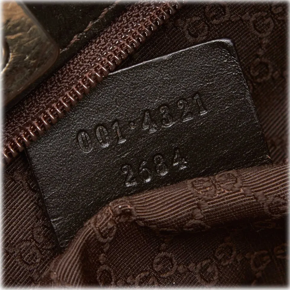 Gucci Vintage - Web Canvas Shoulder Bag - Brown - Leather Handbag - Luxury High Quality - Avvenice