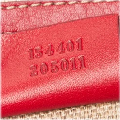 Gucci Vintage - Web Leather Shoulder Bag - Red - Leather Handbag - Luxury High Quality - Avvenice