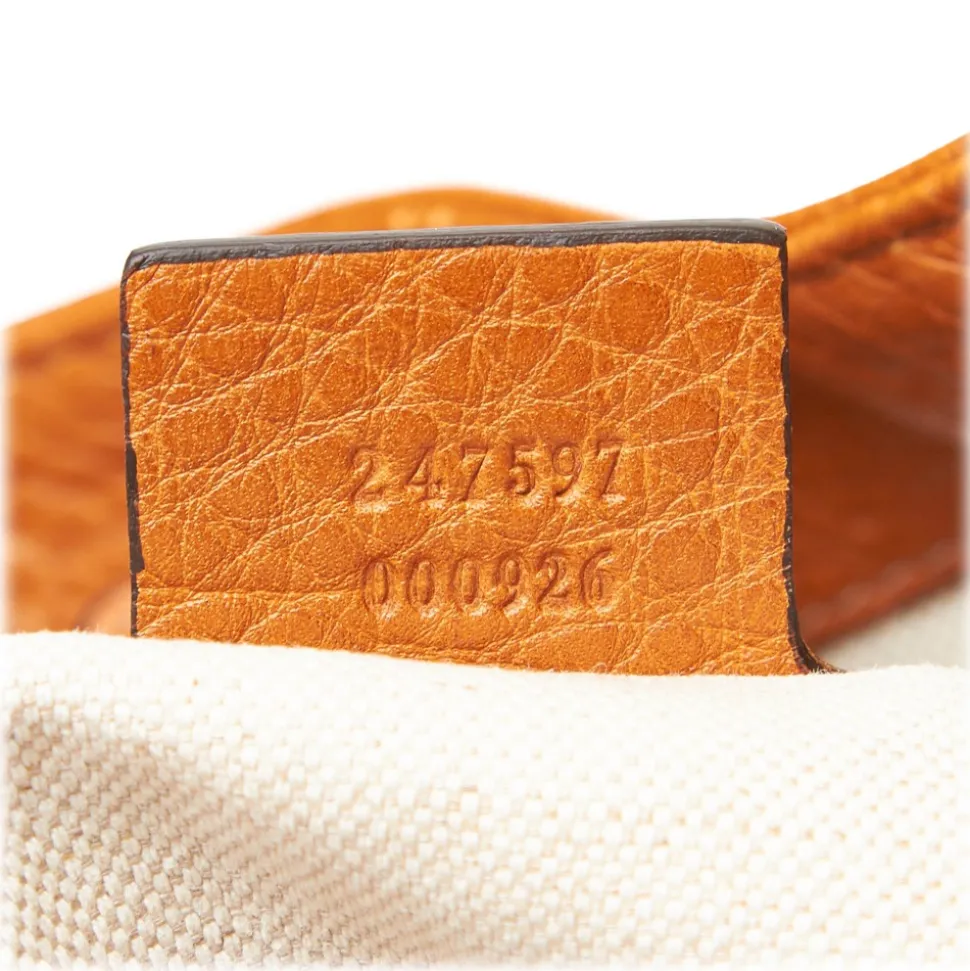 Gucci Vintage - Web Leather Heritage Hobo Bag - Brown - Leather Handbag - Luxury High Quality - Avvenice