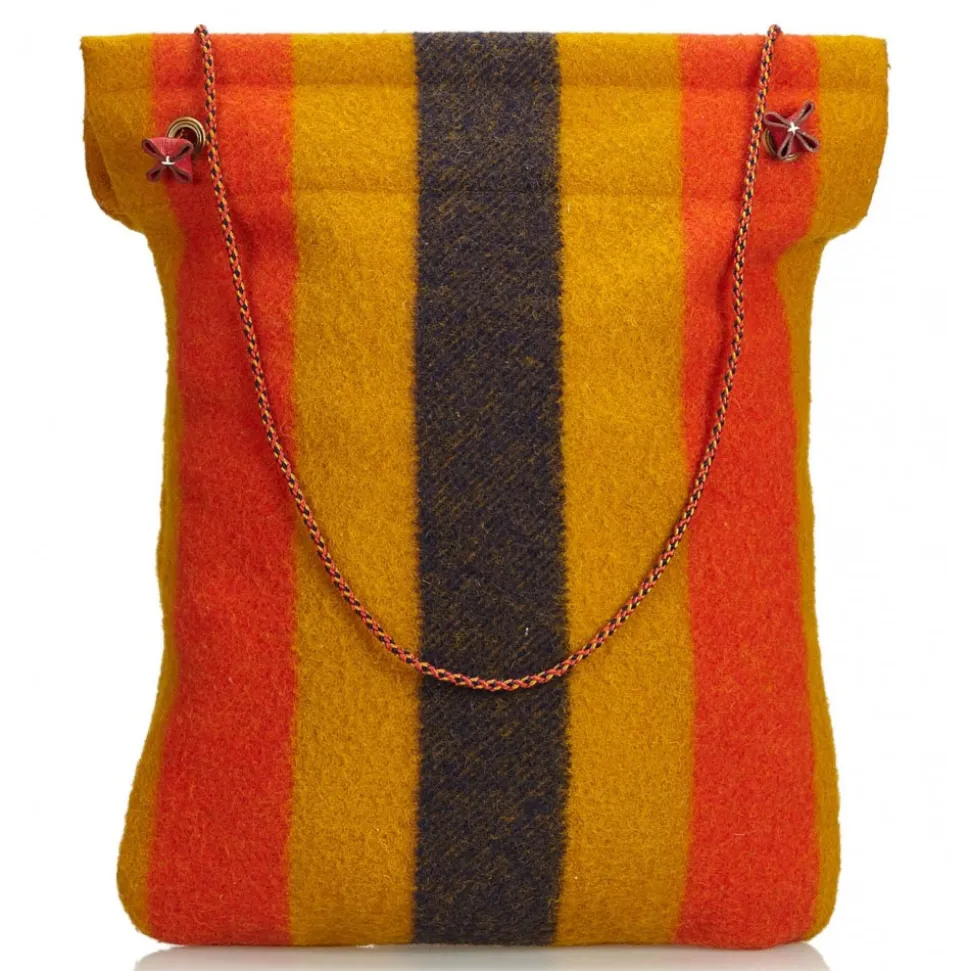 Hermès Vintage - Aline Rocabar Grooming Bag - Brown Multi - Canvas and Wool Handbag - Luxury High Quality - Avvenice