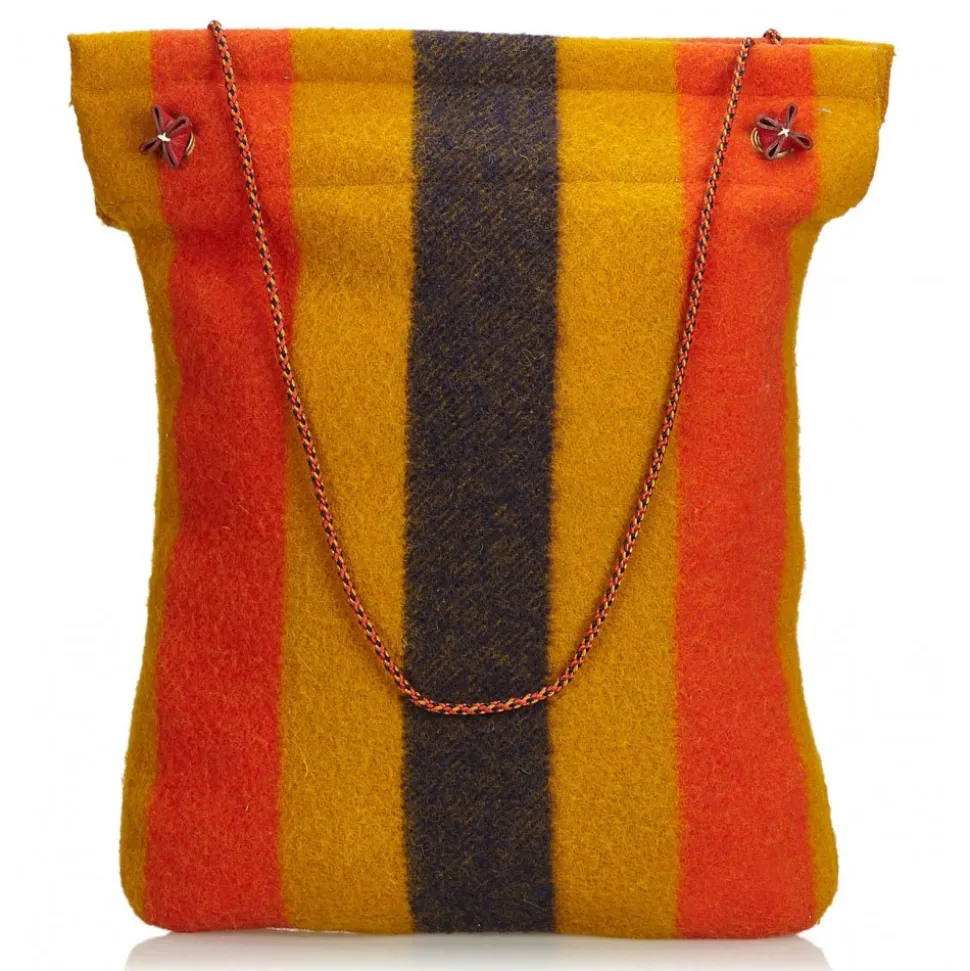Hermès Vintage - Aline Rocabar Grooming Bag - Brown Multi - Canvas and Wool Handbag - Luxury High Quality - Avvenice