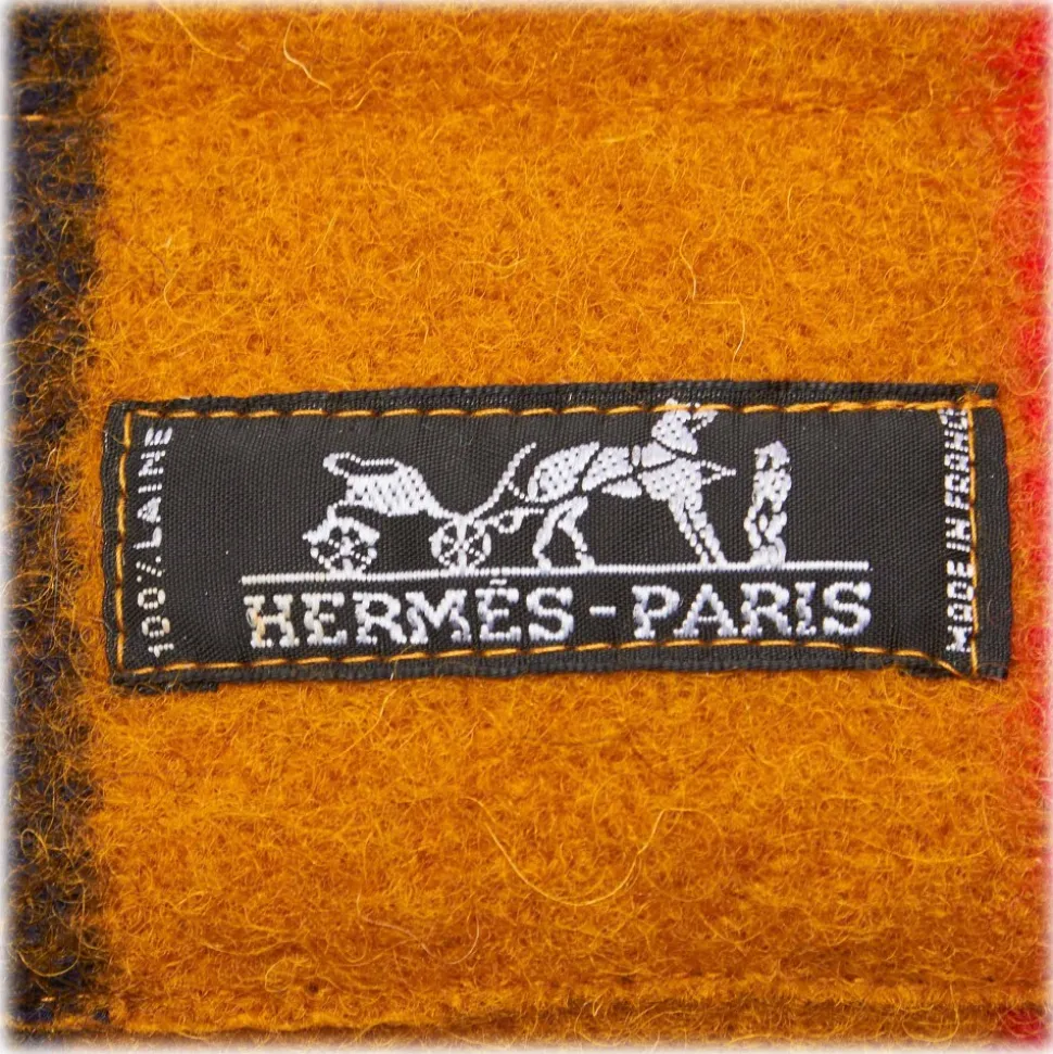Hermès Vintage - Aline Rocabar Grooming Bag - Brown Multi - Canvas and Wool Handbag - Luxury High Quality - Avvenice