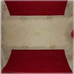 Hermès Vintage - Atlas Canvas Shoulder Bag - Orange Red - Leather Shoulder Bag - Avvenice