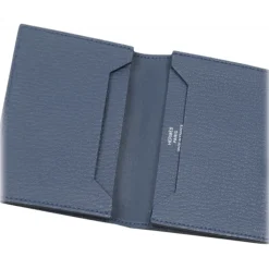 Hermès Vintage - Bearn Leather Card Holder - Blue - Leather Card Holder - Avvenice