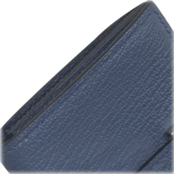 Hermès Vintage - Bearn Leather Card Holder - Blue - Leather Card Holder - Avvenice