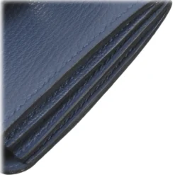 Hermès Vintage - Bearn Leather Card Holder - Blue - Leather Card Holder - Avvenice