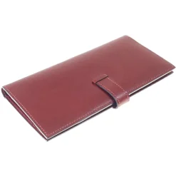 Hermès Vintage - Bearn Soufflet Leather Wallet - Red - Leather Wallet - Avvenice