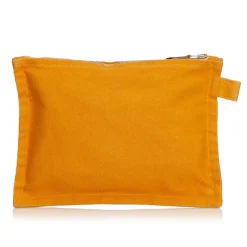 Hermès Vintage - Bora Bora Zip Pouch Bag - Orange - Fabric and Cotton Pounch - Luxury High Quality - Avvenice