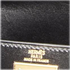Hermès Vintage - Box Calf Kelly 28 - Black - Leather Handbag - Avvenice